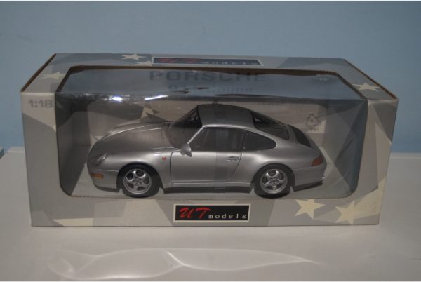 UT Models Porsche 911 Coupe (993) Silver 1:18 Scale