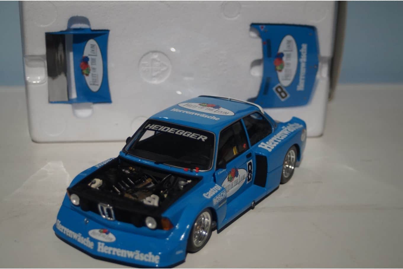 PMA 1/18 BMW 320i DRM 1977 Fruit of the Loom Mini Champs | eBay