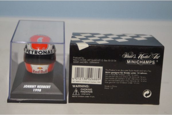 Minichamps arai helmet johnny herbert 1998 381 980015  1:8