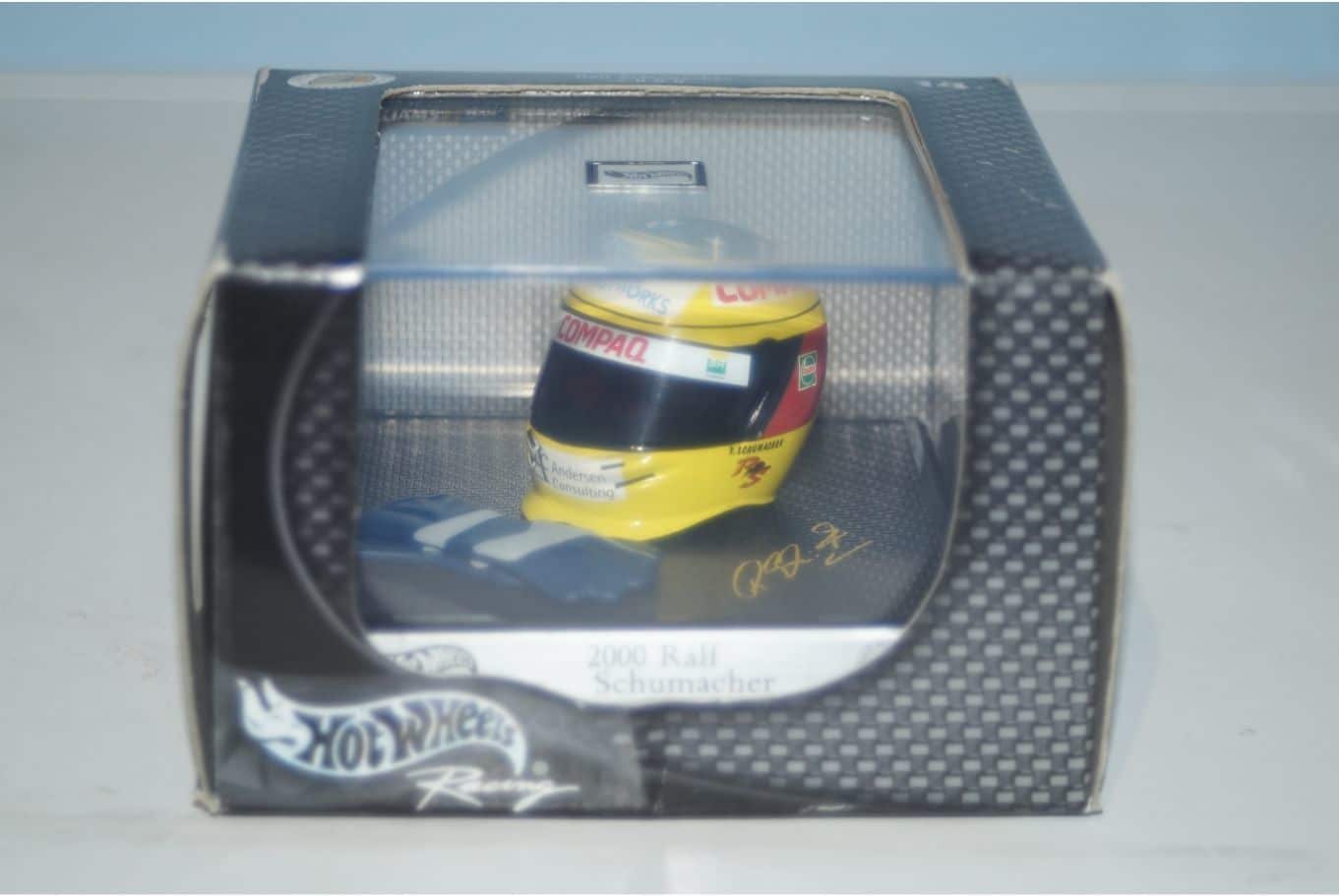 Hotwheels BELL Helmet & Gloves Ralf Schumacher 2000