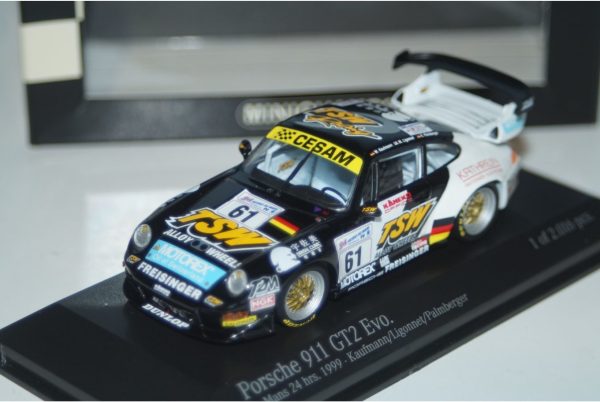 Minichamps porsche 911 gt2 evo lemans 1999  430 996761