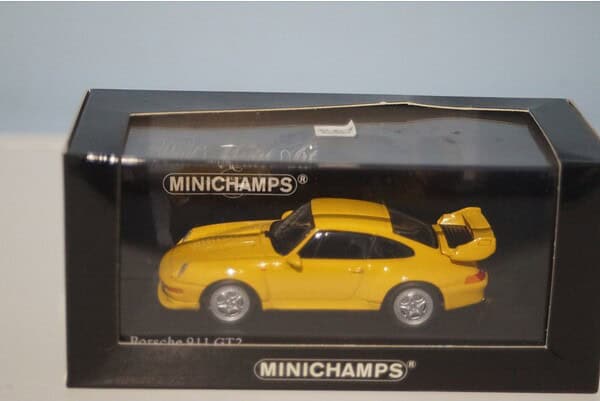 Minichamps porsche 911 gt2 1995 yellow 430 065004