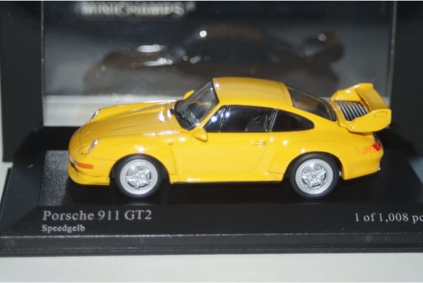 Minichamps porsche 911 gt2 1995 yellow 430 065004