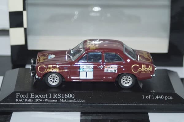 Minichamps ford escort mk1 rs1600 winner rac 1974 430 748101 1:43