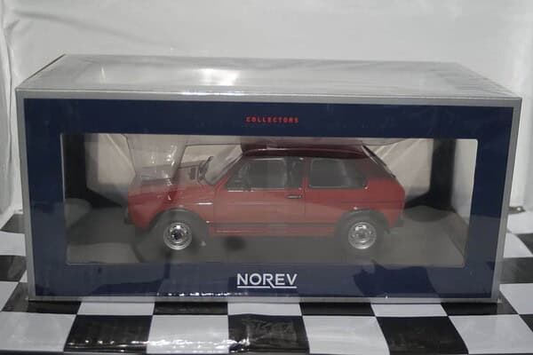 Volkswagen golf mk1 gti 1976 red 1:18 scale norev 188472