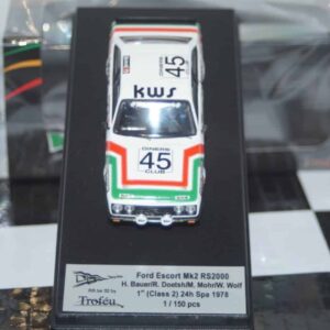 Ford escort mk2 norisring 1976 k.ludwig rr.de 35 trofeu resin