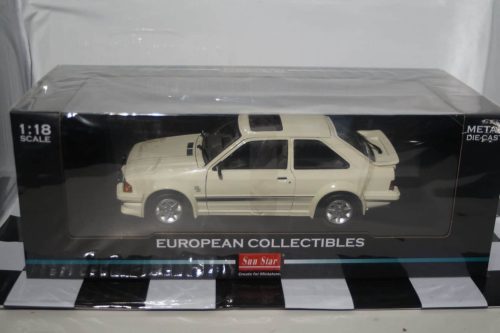 Sunstar ford escort rs turbo 1984 white 4963r 1:18 scale