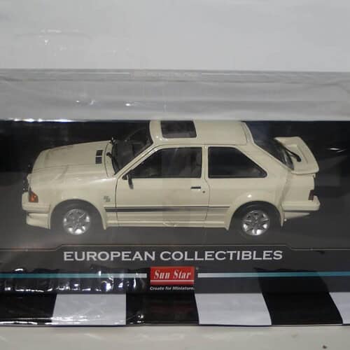 Sunstar ford escort rs turbo 1984 white 4963r 1:18 scale