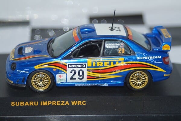 Ixo subaru impreza wrc 01 n.weardon network q rac rally 2001 code 3