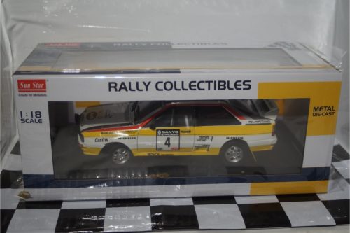 Sunstar audi quattro a2 rally new zealand 1984 h.mikkola 1:18 scale 4253