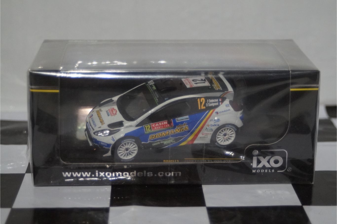 IXO 1/43 Ford Fiesta Rally2 - Rallye Monte Carlo 2024 - John Wartique - RAM924