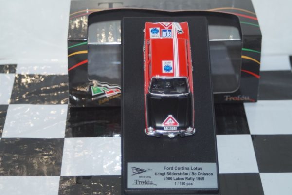 Trofeu ford lotus cortina 1000 lakes rally 1965 b.soderstrom 1:43rd rr.fi 12