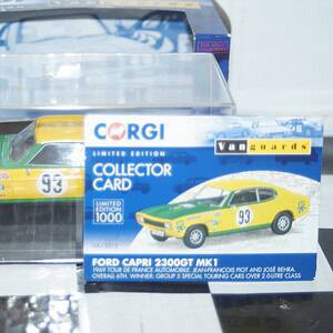 Vanguards ford capri 2300gt mk1 tour de france 1969 va13312 1:43 scale