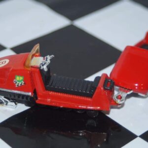 Majorette moto-neige with trailer car 1970 snow mobile in 1:50 nr249