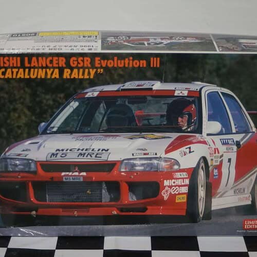 Hasegawa mitsubishi lancer evolution 3 1996 catalunya rally 1:24 model kit 20510