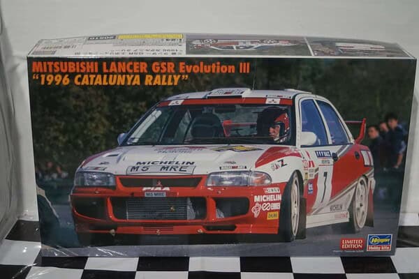 Hasegawa mitsubishi lancer evolution 3 1996 catalunya rally 1:24 model kit 20510