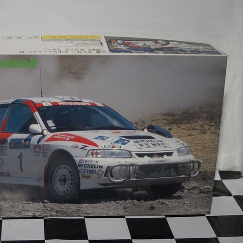 Hasegawa mitsubishi lancer evolution 4 1997 safari rally 1:24 model kit 20395