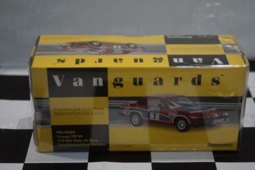 Vanguards Triumph TR7 V8 1978 RAC RALLY Tony Pond VA10505 1:43 Scale