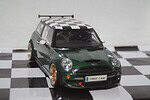 Kyosho mini bmw cooper s john cooper challenge green 08557g 1:18