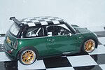 Kyosho mini bmw cooper s john cooper challenge green 08557g 1:18