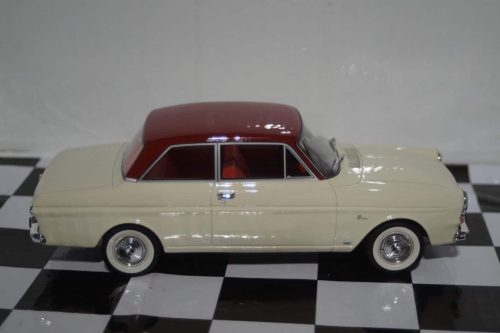Bos models ford taunus 12m (4p) white & maroon bos023 1:18 resin