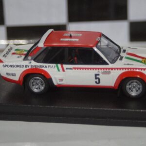 Toyota corolla levin 1000 lakes rally 1977 m.saaristo 1:43rd scale rr.fi 14 trofeu