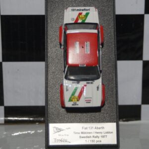 Toyota corolla levin 1000 lakes rally 1977 m.saaristo 1:43rd scale rr.fi 14 trofeu