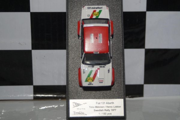 Toyota corolla levin 1000 lakes rally 1977 m.saaristo 1:43rd scale rr.fi 14 trofeu