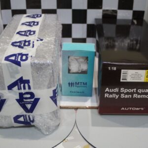Autoart audi quattro s1 rally sanremo with figure and case 1:18 diecast 88503