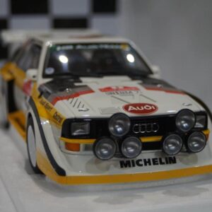 Autoart audi quattro s1 rally sanremo with figure and case 1:18 diecast 88503
