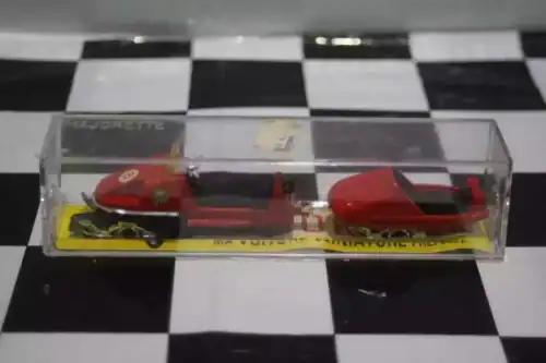 Majorette moto-neige with trailer car 1970 snow mobile  in 1:50 nr249
