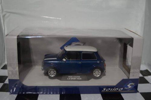Solido Mini Cooper Sport 1997 Tahiti Blue 1:18 Diecast S1800601