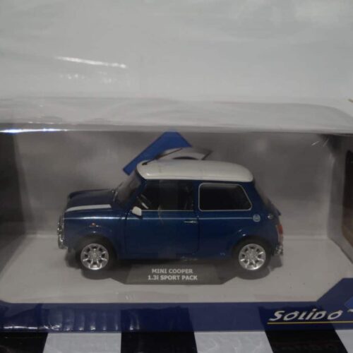 Solido Mini Cooper Sport 1997 Tahiti Blue 1:18 Diecast S1800601