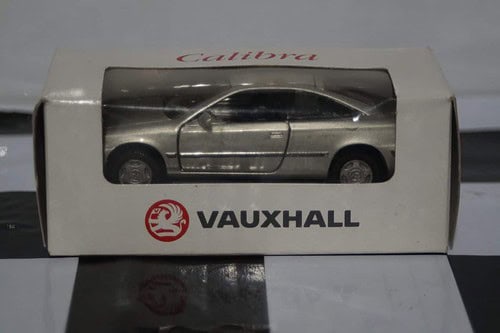 Gama vauxhall calibra 16v silver in vauxhall box in 1:43 scale diecast model