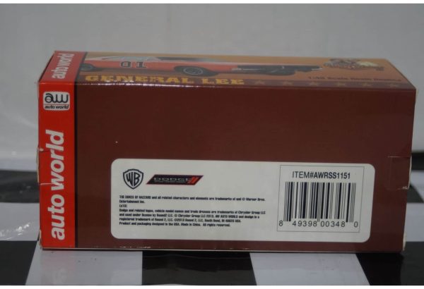 Autoworld dodge charger general lee 1969 orange awrss1151 1:43 scale