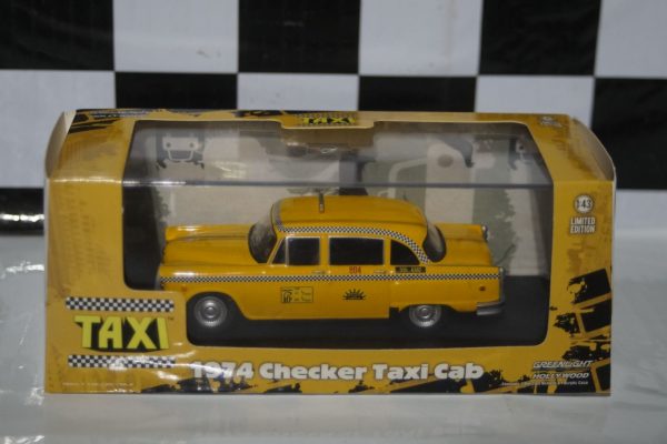 Greenlight checker taxi cab 1974 1:43 diecast 86601