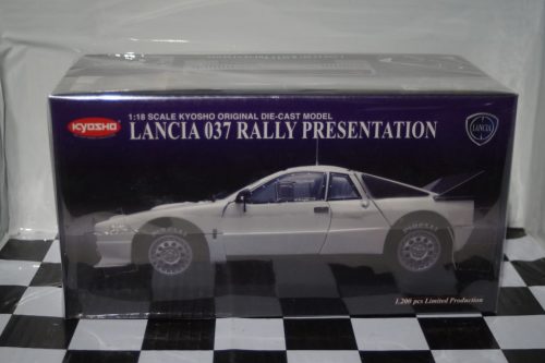 Lancia 037 rally presentation (white) 1:18 diecast kyosho 08304w