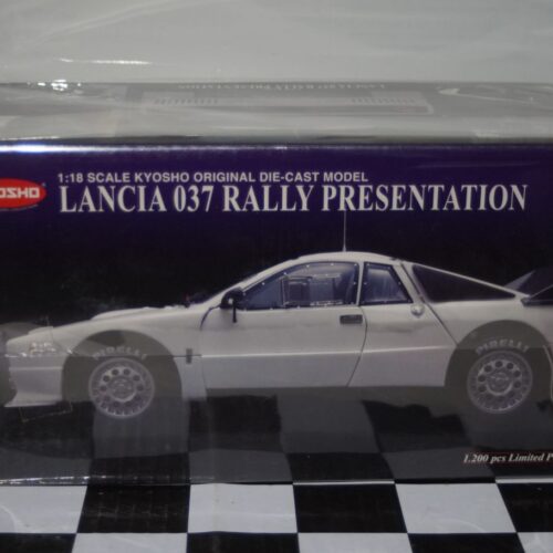 Lancia 037 Rally Presentation (White) 1:18 Diecast Kyosho 08304W