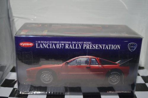 Lancia 037 Rally Presentation (Red) 1:18 Diecast Kyosho 08304R