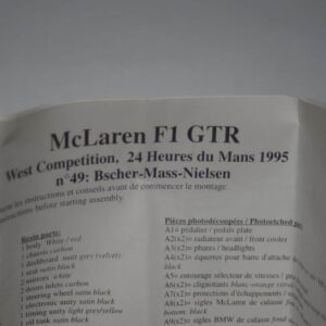 Renaissance Mclaren F1 GTR 24H Le Mans 1995 1:43 021d