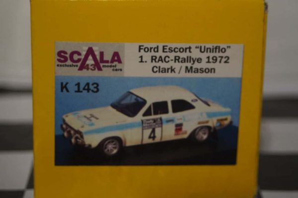 Scala 43 ford escort mk1 rac rally 1972 r.clark 1/43 scale k143