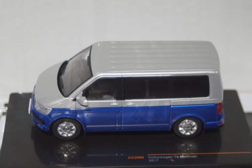 Ixo volkswagen multivan t6 2017 silver/blue diecast 1:43 clc360n
