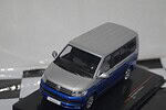 Ixo volkswagen multivan t6 2017 silver/blue diecast 1:43 clc360n