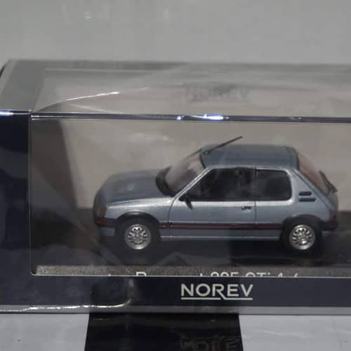 Norev Peugeot 205 GTI 1.6 1988 Blue 1:43 Diecast