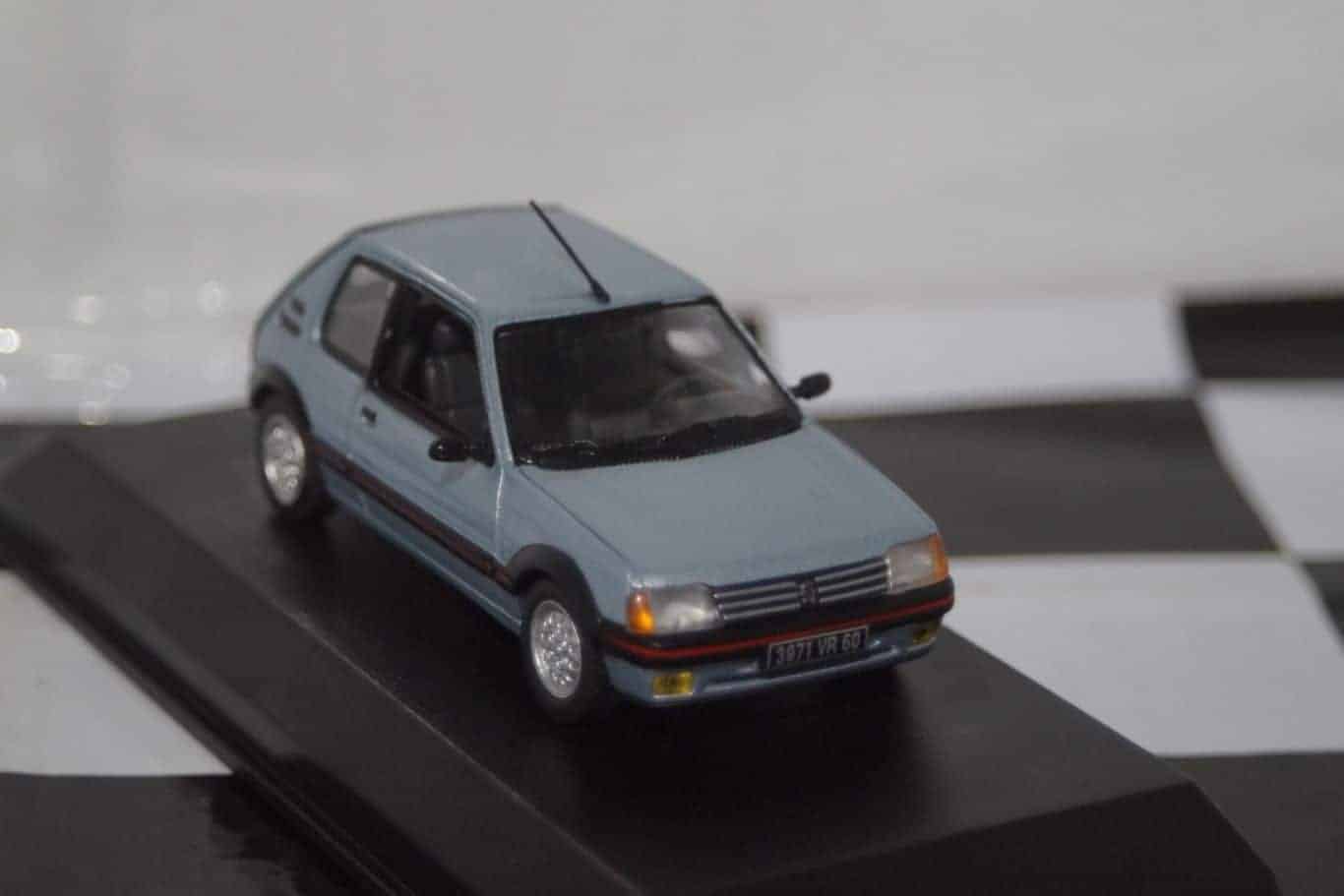 Norev Peugeot 205 GTI 1.6 1988 Blue 1:43 Diecast