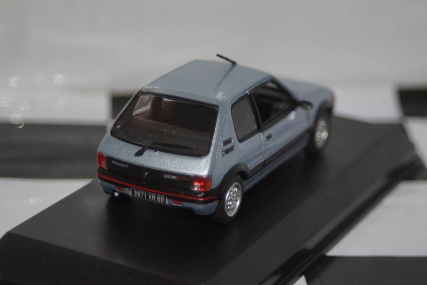Norev Peugeot 205 GTI 1.6 1988 Blue 1:43 Diecast