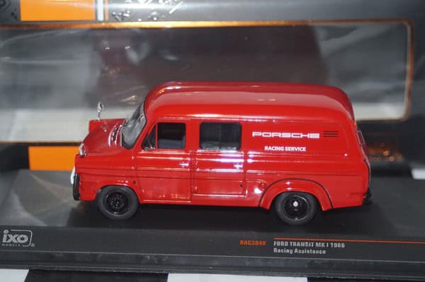 Ixo ford transit mk1 1966 porsche racing assistance 1:43 scale rac384x