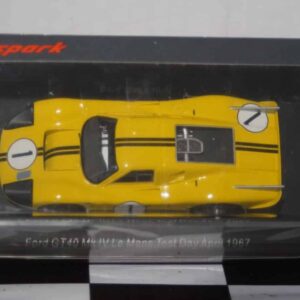Spark ford gt40 mk4 24h le mans test day 1967 1:43 resin s4545