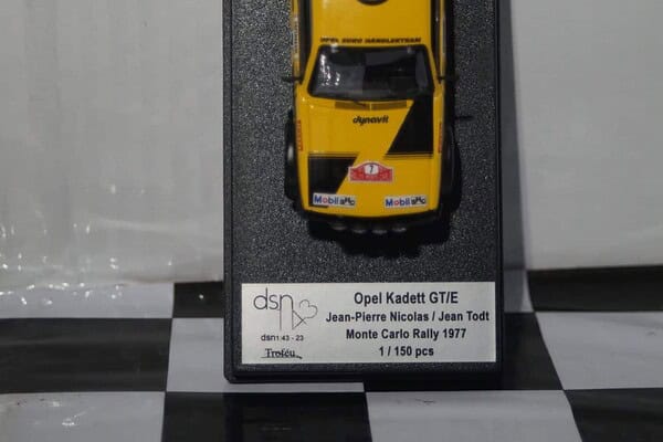 Trofeu opel kadett gt/e monte-carlo 1977 j-p.nicolas 1:43rd dsn1:43-23
