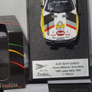 Trofeu audi sports quattro h.mikkola 1000 lakes rally 1984 1:43rd scale rr.fi 16
